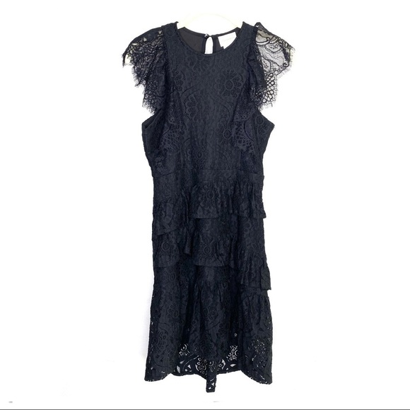 Foxiedox Ruffle Lace High/Low dress - Picture 3 of 11